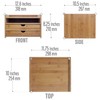Prosumer's Choice Home and Office Bamboo Desktop Organizers with drawers