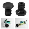 JINDI Bicycle Handlebar End Plugs Rubber 1 Pair Elastic Universal
