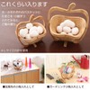 Folding banbu-basuketto Apple Basket Hamper Basket Fruit Basket Trinket Pot