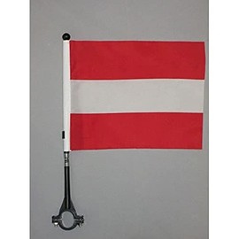 AZ FLAG - Fahrradfahne Österreich - 21x14 cm - Österreichische Fahrradflagge 14 x 21 cm - Fahrrad Flaggen