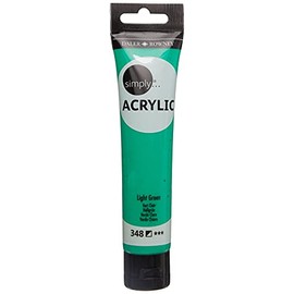 Daler-Rowney Simply Acrylic Paint, Plastic Tube, 2.54oz - 75 ml, Light Green