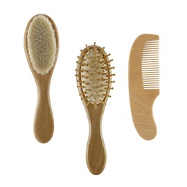 SHOWERORO Baby Grooming Kit Newborn Shampoo Brush Set Bath Baby Brush Shower Baby Brush Set