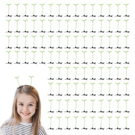 100 Pcs Bean Sprout Hair Clips, Funny Plant Hair Clips, DIY Party/Featival Headwear