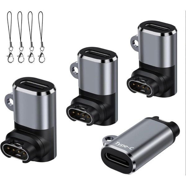 USB-C to G-armin Watch Charging Adapter, Pack of 4, Compatible