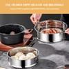 Stainless Steel Steamer Pot - 7 Inches Round with Cooking