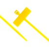 Secure 8 Inch Yellow Label Marker ID Cable Tie -