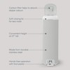 Diaper Genie Platinum Pail (Grey) is Made in Durable Stainless