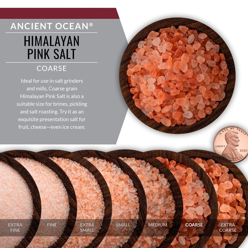 SaltWorks Ancient Ocean Himalayan Pink Salt, Artisan Pour Spout Pouch,
