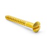 Hippo Hardware No.8 X 1" (4mm X 25mm) Solid Brass