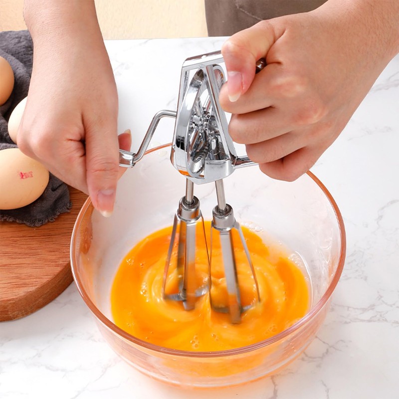 EHDWXVZM 2 Whisks, Hand Mixer, Rotary Mixer, Semi-Automatic Mixer, Kitchen