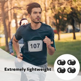 Lyivisk Start Number Holder Pack of 8, Start Number Magnets for Marathon and Half Marathon, Magnetic Race Number Attachment with Strong Magnets, Running Fix Clips for Athletes and Runners