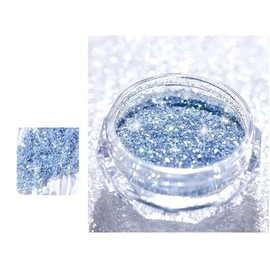 Nail Art Mirror Pigment Powder Nail Glitter Blue Holographic Nail Glitter Holo Shining Chrome Powder (A-003)