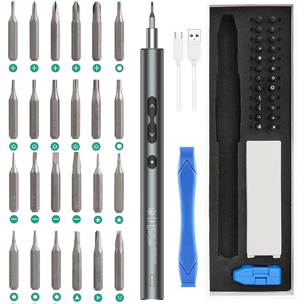 AMIR Electric Screwdriver (Newest) 28 IN 1 Cordless Mini Power