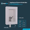Holdrite Appliance Fixture Outlet Box with 3/8 Inch OD Compression