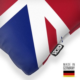 VOID England Great Britain Polyester Cushion Cover Flag Fan Cushion Cover Outdoor Indoor Colourful Cushion Size: 40 x 40 cm
