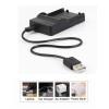 For Sanyo USB Battery Charger For Sanyo Xacti VPC-CA100 VPC-CA102