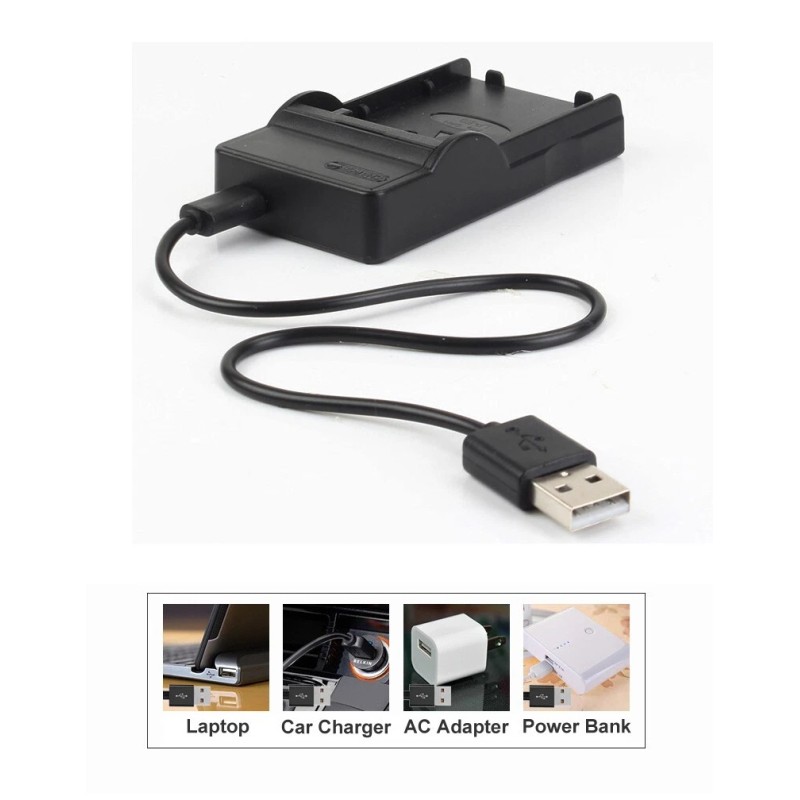 For Sanyo USB Battery Charger For Sanyo Xacti VPC-CA100 VPC-CA102