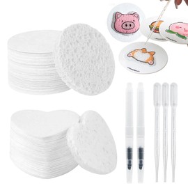 Hayaww Foam Texture Painting Set, Foam Texture Painting Paper, Foam Painting Paper with Water Pens and Dropper, 3D Material Package for Handmade Foam Texture Painting, Fluffy Painting Paper for DIY 3D