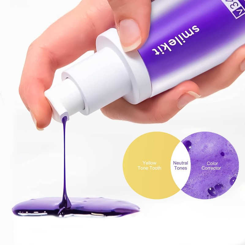 Colour Corrector Serum Purple Toothpaste White Teeth Whitening Whitening Toothpaste