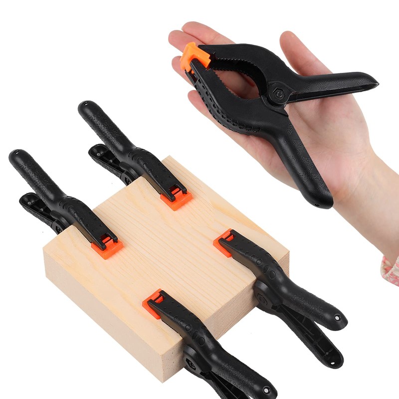 4 Pack Spring Clamps, 6inch Plastic Clips, Backdrop Clips, Big