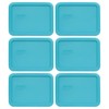 Pyrex 7210-PC 3-Cup Surf Blue Food Storage Replacement Lid (6-Pack)