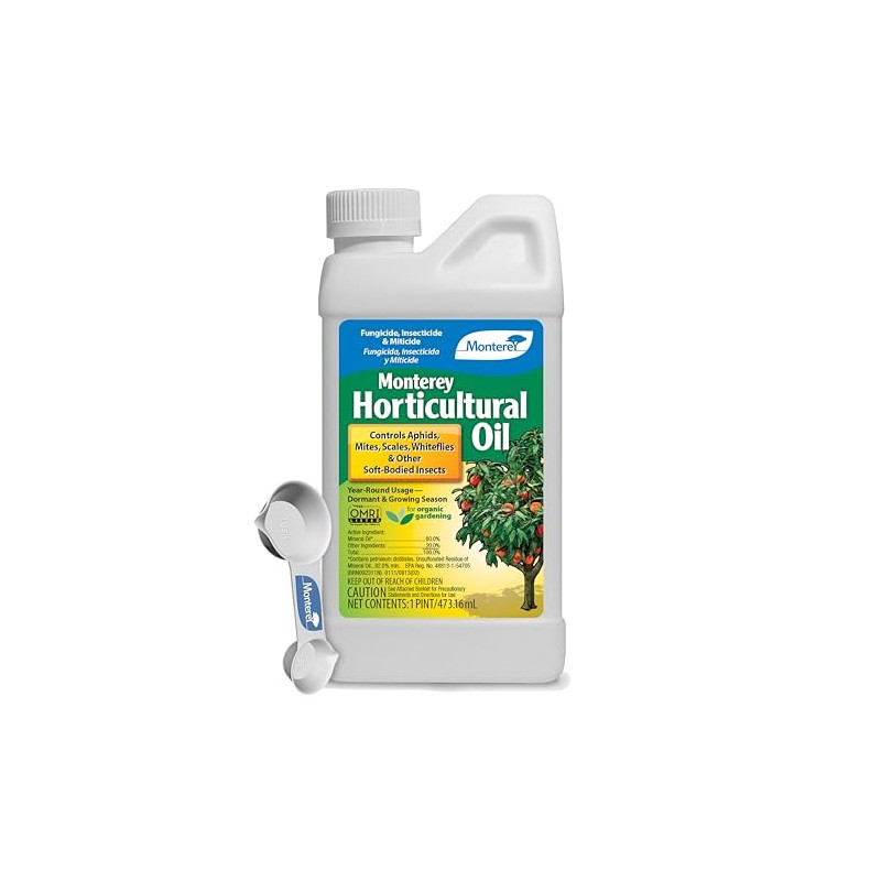 Monterey Horticultural Oil - Organic Gardening Fungicide, Insecticide, & Miticide