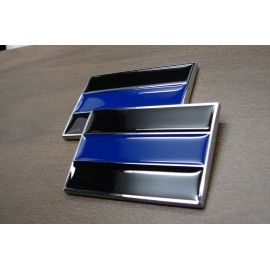 Unbranded (2) THIN BLUE LINE POLICE 3D CAR EMBLEMS STICKERS BADGE LOGO DECAL