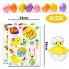 KEELYY Pack of 8 Easter Eggs Stickers, Easter Stickers, Easter
