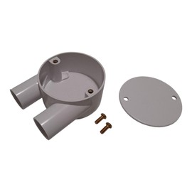 20mm PVC Conduit U Box - White with Lid and Screws | Electrical Junction Box – Pack of 1