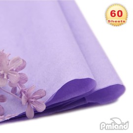 PMLAND Gift Wrapping Tissue Paper - Lavender Purple Color - 20 Inches x 26 Inches 60 Sheets
