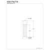 Kingston Brass KSEXTNUT38 Extended Adapetr for Faucet with 3/8" IPS