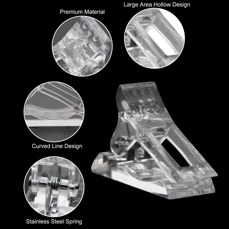 C12rtive 10 Pieces Nail Tips Clip Quick Build Nail Shapes
