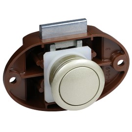 Cyber Lock Rok Hardware Concealed Push Button Drawer Knob Lock for Cabinet, Drawer, RV, Motorhome (Large)