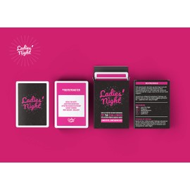 LadiesNight The Perfect Card Game for Hen Parties and Girls’ Nights Ideal as a JGA Challenge for the Bride Comprising 54 Cards