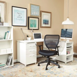 SPACE Air Grid Mid-Back Swivel Chair, Black, 20-1/2 x 19-1/2 x 42h