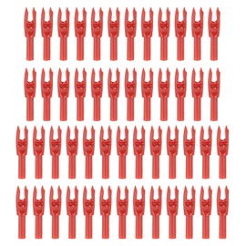 PATIKIL Archery Cams 4.2 mm 0.165 Inch, 50 Pieces Insertable Arrow Cam Replacement Parts for Hunting Arrows Recurve Bow Compound Bow Red