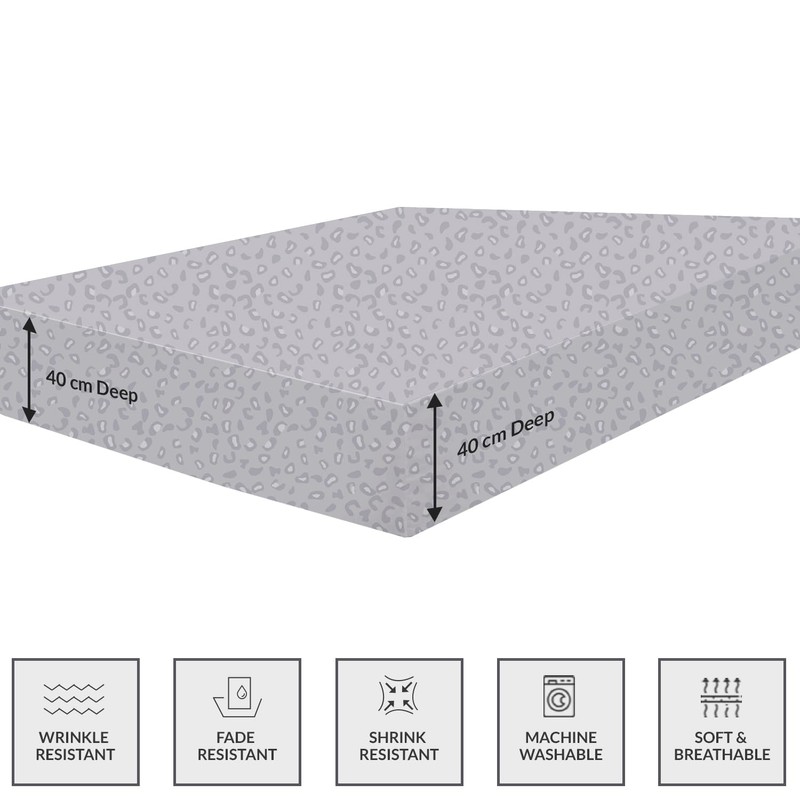 Dekoro Fitted Sheet Extra Deep Pocket (40 cm) Hypoallergenic Double