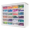 IRIS USA Plastic Drawer Storage Organizer, 24-Drawer Teacher Toolbox Bead