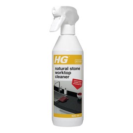 HG Natural Stone Kitchen Top Cleaner 500 ml - for Daily Cleaning - No Streaks & Absolutely Safe, White
