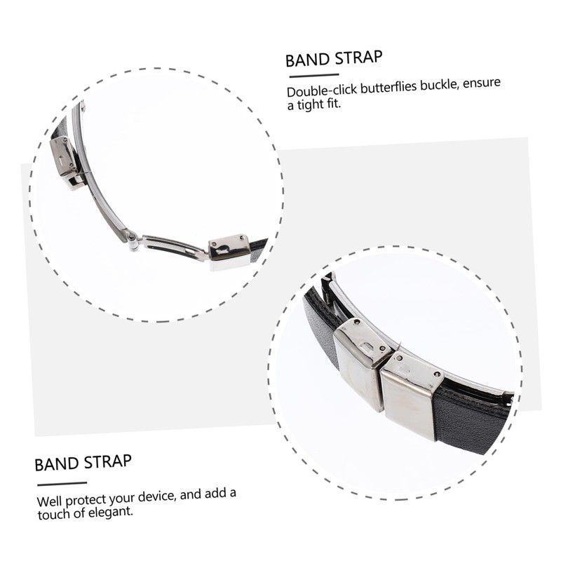 MERRYHAPY Replacement Wristband for Band 5/5 Bracelet Buckle Shell Watch