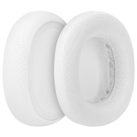 Geekria Comfort Mesh Fabric Replacement Ear Pads for SteelSeries Arctis Nova Pro Wired, Arctis Nova 1/3/ 4/5/ 7 Headphones Ear Cushions, Repair Parts (White)