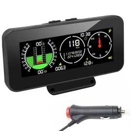 OBEST Car Head Up Display,GPS Speedometer,Inclinometer for Off-Road Driving,Color High-Definition LCD Screen,Compass,Speeding Alarm,Fatigue Driving Alarm Suitable for All Car Models