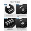 Puroma Combination Lock, 4 Digit Padlock with Hardened Steel Shackle,