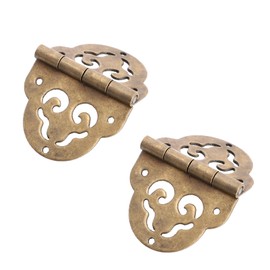 Operitacx 1 Set Oval Hollow Copper Hinge Heavy Kitchen Cabinet Hinges Cabinet Hinges Chest Hinges Furniture Hinges Drawer Hinges Cabinet Door Hinges Pack of 2