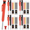 MotiMind 8 pack 2.8mm Mechanical Carpenter Pencils with 48 Refills,