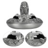 Metal Ashtray with Cover Retro Zinc Alloy Crafts Innovative Ornaments