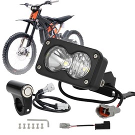 Motorbike Headlight Electronic Dirt Bike Headlamp Light with Switch for Surron Light Bee X/S Talaria Sting R MX4 MX3 E-Bike