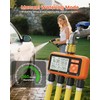 Sprinkler Timer 4 Zone with Brass Inlet Water Timer for