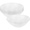 White Organic Round Solid Plastic Soup Bowls (7") - Pack