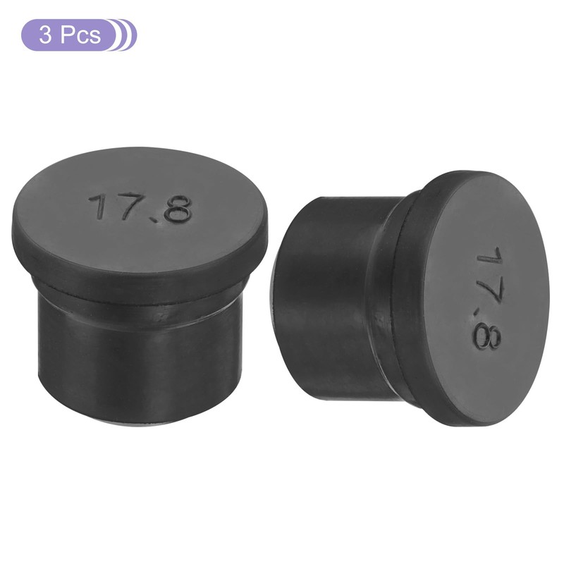 MECCANIXITY Rubber Solid Plug Soft Flexible Stopper for 17-18mm Hole